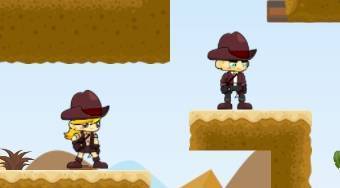 Cowboy and Cowgirl: At Wild West